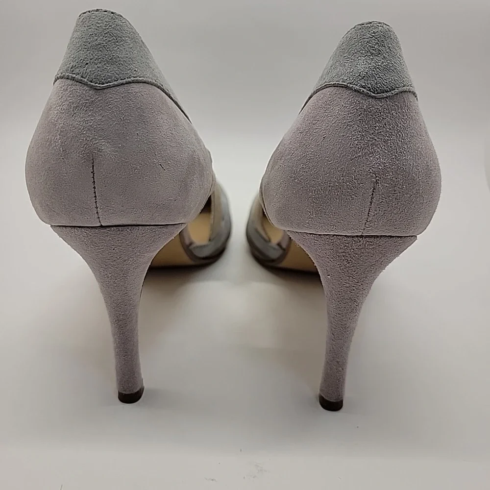 Nina Originals Agenda Suede Pastel Color Block Cut Out Heels US Size 10 Pretty